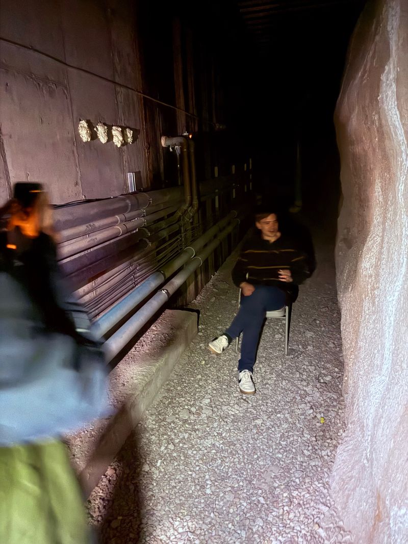 Eli and Dixon exploring the Summit Cave.